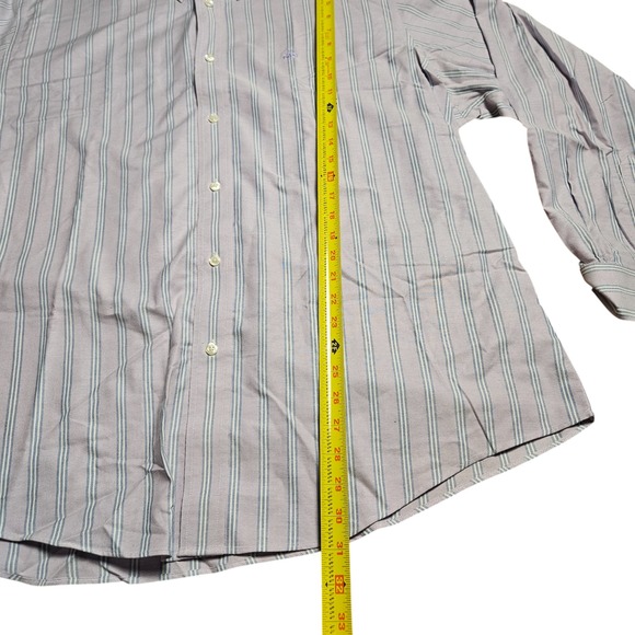 Brooks Brothers 1818 Regent Button Down Shirt Non Iron Stripes 2XL Supima Cotton - Picture 7 of 8